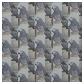 Kongo African Gray Parrot in Mirror Stoff (Muster)