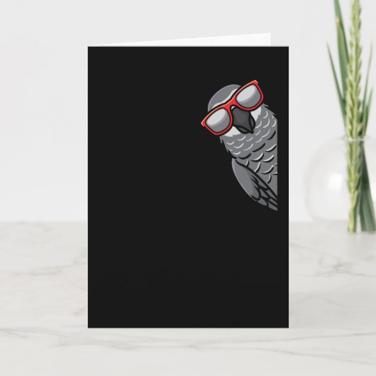 Kongo African Gray Parrot Karte (Vorderseite)