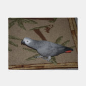 Kongo African Gray Parrot on Floor Fußmatte (Vorderseite)