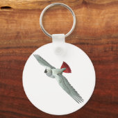 Kongo African Gray Parrot Schlüsselanhänger (Vorderseite)