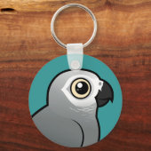 Kongo African Gray Schlüsselanhänger (Vorderseite)