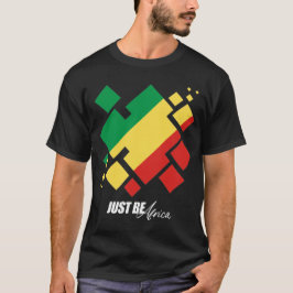 Kongo-Brazzaville Kubed - Dunkler T - Shirt