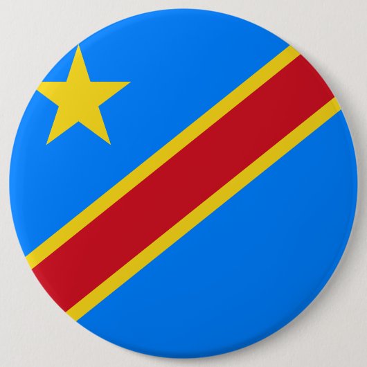 Kongo - Demokratische Republik Kongo-Flagge Button (Vorderseite)