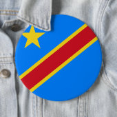 Kongo - Demokratische Republik Kongo-Flagge Button (Beispiel)