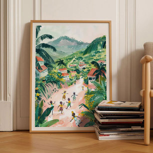 Kongo Druck Kongo Illustration Kinshasa Poster Kon