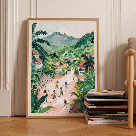 Kongo Druck Kongo Illustration Kinshasa Poster Kon