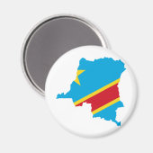Kongo-Flag-Karte Magnet (Vorderseite/Rückseite)