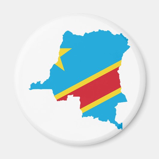 Kongo-Flag-Karte Magnet (Vorne)
