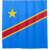 Kongo-Flagge Duschvorhang (Vorderseite)