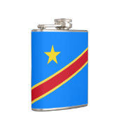 Kongo-Flagge Flachmann (Rechts)