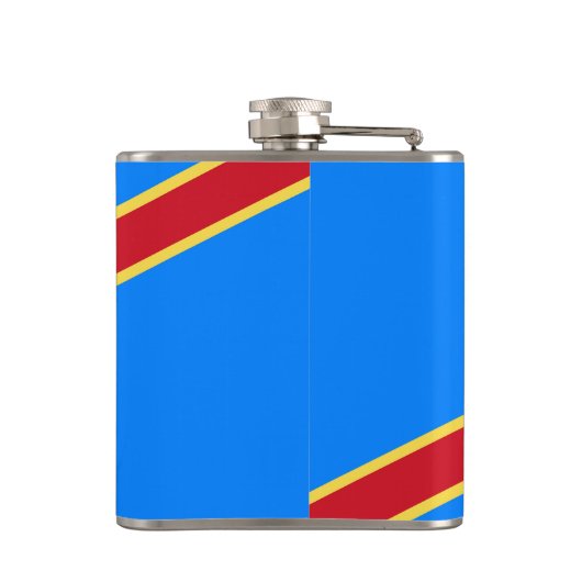 Kongo-Flagge Flachmann (Rückseite)