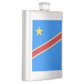 Kongo-Flagge Flachmann (Rechts)