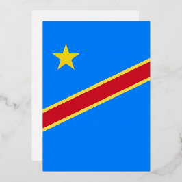 Kongo-Flagge Folieneinladung