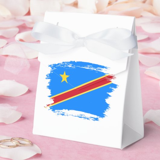 Kongo-Flagge Geschenkschachtel (Hochzeit)