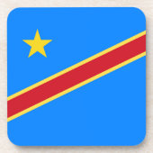 Kongo-Flagge Getränkeuntersetzer (Vorderseite)