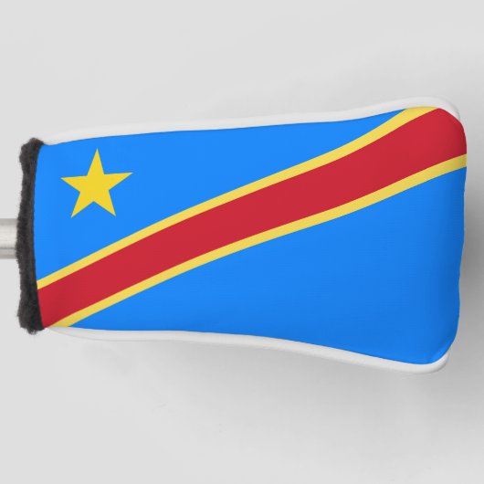 Kongo-Flagge Golf Headcover (Vorderseite)