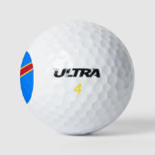 Kongo-Flagge Golfball (Logo)