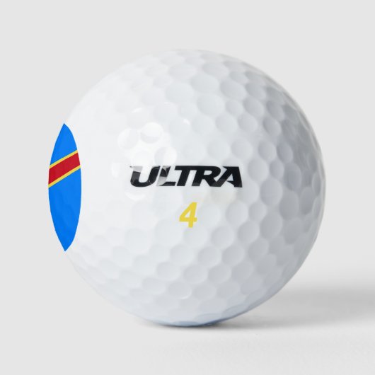 Kongo-Flagge Golfball (Logo)