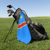 Kongo-Flagge Golfhandtuch (Gras)