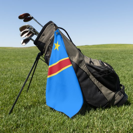 Kongo-Flagge Golfhandtuch (Gras)