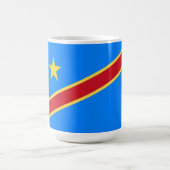 Kongo-Flagge Kaffeetasse (Mittel)
