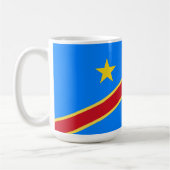 Kongo-Flagge Kaffeetasse (Links)