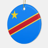 Kongo-Flagge Keramik Ornament (Links)