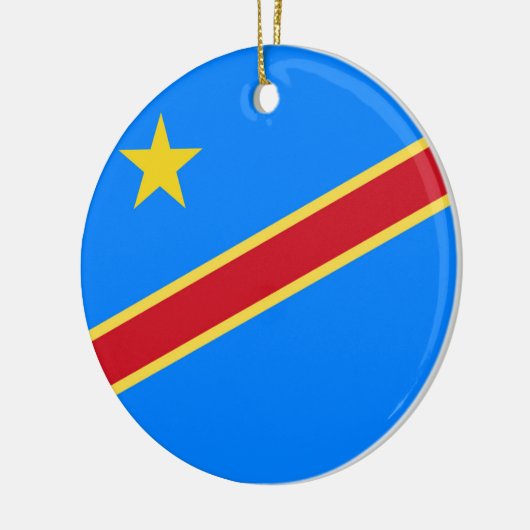 Kongo-Flagge Keramik Ornament (Links)
