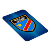 Kongo-Flagge Magnet (Rechte Seite)