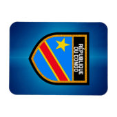 Kongo-Flagge Magnet (Horizontal)