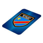 Kongo-Flagge Magnet (Linke Seite)