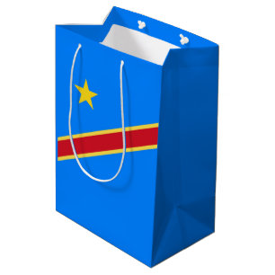 Kongo-Flagge Mittlere Geschenktüte