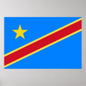 Kongo-Flagge Poster (Vorne)