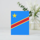 Kongo-Flagge Postkarte (Stehend Vorderseite)