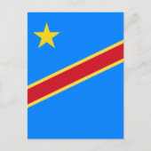 Kongo-Flagge Postkarte (Vorderseite)