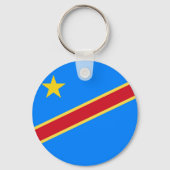 Kongo-Flagge Schlüsselanhänger (Vorderseite)