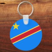 Kongo-Flagge Schlüsselanhänger (Rückseite)