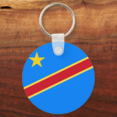 Kongo-Flagge Schlüsselanhänger (Vorderseite)