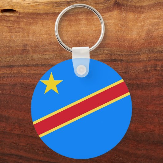 Kongo-Flagge Schlüsselanhänger (Vorderseite)