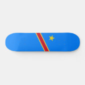 Kongo-Flagge Skateboard (Horizontal)