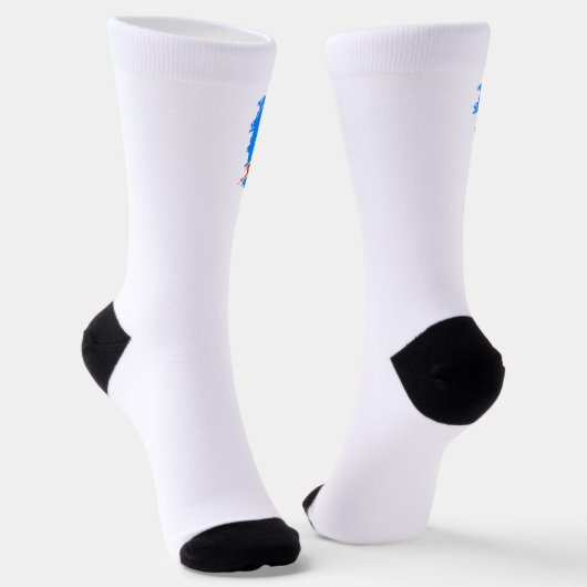 Kongo-Flagge Socken (Gewinkelt)