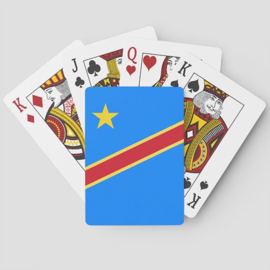 Kongo-Flagge Spielkarten (Rückseite)