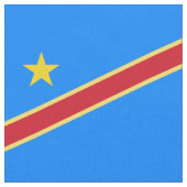Kongo-Flagge Stoff (Nahaufnahme)