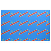 Kongo-Flagge Stoff (Fat Quarter (45,7 x 55,9 cm))