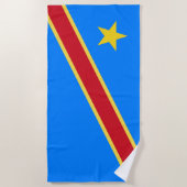 Kongo-Flagge Strandtuch (Vorderseite)