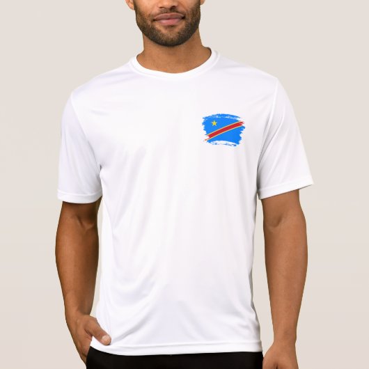 Kongo-Flagge T-Shirt (Vorderseite)