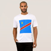 Kongo-Flagge T-Shirt (Vorne ganz)