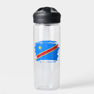 Kongo-Flagge Trinkflasche
