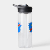 Kongo-Flagge Trinkflasche (Rechts)