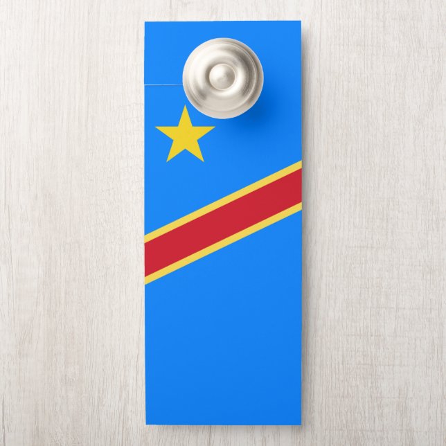 Kongo-Flagge Türanhänger (Auf Knauf)